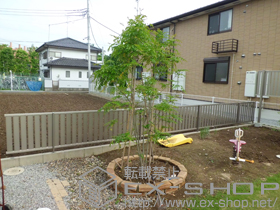 のフェンス・柵 ハイミレーヌR4型フェンス フリーポールタイプ 施工例