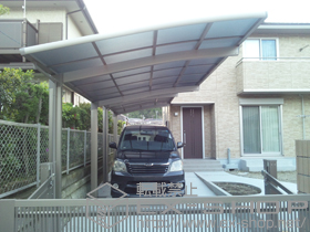 のカーポート カーブポートシグマIII 積雪〜30cm対応 施工例