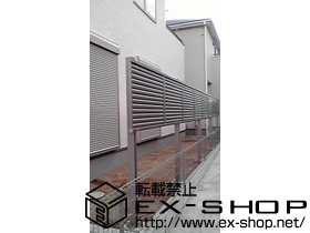 のフェンス・柵 プリレオR9型フェンス 多段柱タイプ 施工例