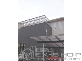 のバルコニー・ベランダ屋根 ヴェクターテラス F型 屋根タイプ 連棟　積雪〜50ｃｍ対応 施工例