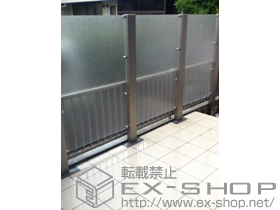 のフェンス・柵 シャレオRP型フェンス 多段柱施工 施工例