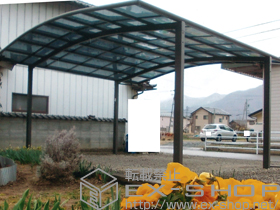 のカーポート カーブポートシグマIII ワイド 積雪〜30cm対応 施工例