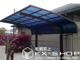 のカーポート レイナキャップポート 積雪〜20cm対応＋着脱式サポート 標準・ハイルーフ兼用 2本入 施工例