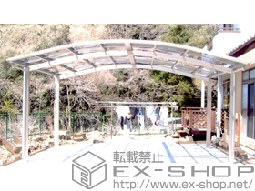 のカーポート プレシオスポート ワイド 積雪〜20ｃｍ対応 施工例