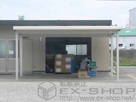 のカーポート レオンポートneo 2台用 角柱仕様 積雪〜50cm対応 施工例