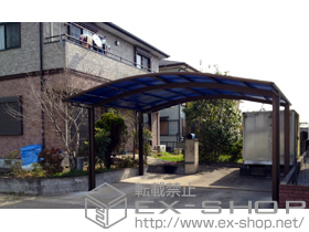 のカーポート レイナツインポートZ 積雪〜20cm対応＋レイナツインポートZ屋根ふき補強部品(2セット) 施工例