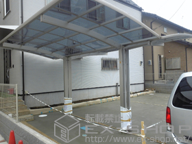 のカーポート プレシオスポート Y合掌 積雪〜20cm対応 施工例