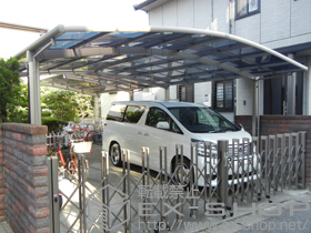 のカーポート カーブポートシグマIII ワイド 積雪〜30cm対応 施工例