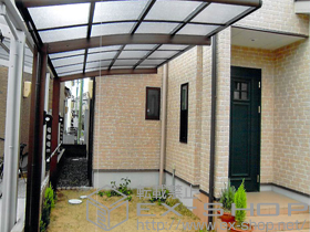 のカーポート レイナポート 積雪〜20?対応＋レイナポート 部材 施工例