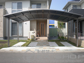 のカーポート カーブポートシグマIII ワイド 積雪〜30cm対応 施工例