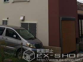 のガレージシャッター ガレージシャッタークワトロ 電動式 外部付 単窓 施工例