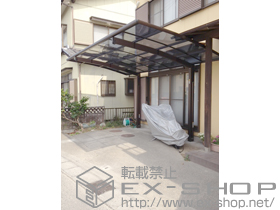 のカーポート プレシオスポート 積雪〜20cm対応+着脱式サポート 2本入 施工例