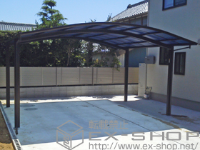 のカーポート レイナツインポート 積雪〜20cm対応+根ふき材補強部品 施工例