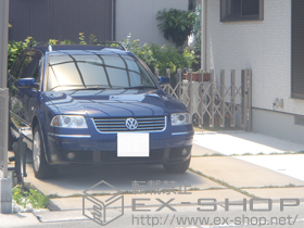 のカーゲート アルシャインIIM型 ノンレール 両開き 施工例