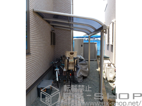 のテラス屋根 プレシオステラス R型 テラスタイプ 単体 積雪〜20cm対応 施工例