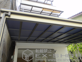 のテラス屋根 ライザーテラスII F型 テラスタイプ 単体　積雪〜20cm対応 施工例