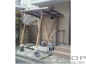 のサイクルポート・駐輪場 カーブパークシグマIII オープンタイプ 積雪〜20cm対応 施工例