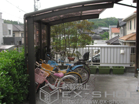 のカーポート カーブパークシグマIII パネル1面囲い 積雪〜30cm対応 施工例