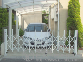 のカーゲート トリップゲート PB型 ノンレール 片開き 35S 施工例