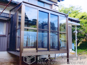 のテラス囲い・サンルーム ほせるんですII F型 積雪対応〜50? 施工例