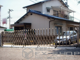 のカーゲート アルシャインII M型 Aタイプ ノンレール 片開き 630S 施工例