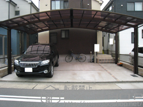 のカーポート レイナトリプルポート 積雪〜20cm対応 施工例