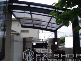 のサイクルポート・駐輪場 カーブポートシグマIII ミニ 積雪〜20?対応 施工例