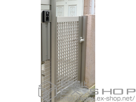 の門扉 エクスライン門扉3型 片開き 機能門柱使用 施工例