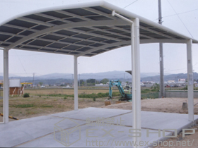 のカーポート カーブポートシグマIII ワイド 積雪〜30cm対応 施工例