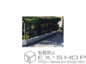 のフェンス・柵 シンプルモダンフェンス3型 自由柱施工 施工例