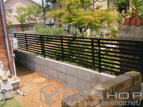 のフェンス・柵 プリレオR3型フェンス フリーポールタイプ 施工例