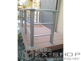 のウッドデッキ リウッドデッキ 200 単体＋シンプルモダンデッキフェンス2型 施工例