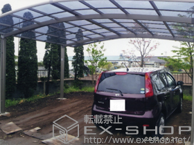 のカーポート カーブポートシグマIII ワイド 積雪〜30cm対応 施工例