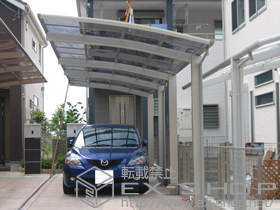 のカーポート プレシオスポート 縦連棟 積雪〜20cm対応 施工例