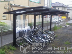 のサイクルポート・駐輪場 カーブポートシグマIII ミニ 縦連棟 積雪〜20cm対応 施工例