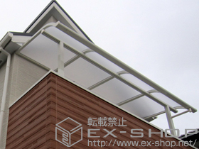 のバルコニー・ベランダ屋根 ライザーテラスII R型 屋根タイプ 単体　積雪〜20cm対応 施工例