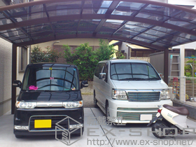 のテラス屋根 プレシオスポート ワイド 積雪〜20cm対応 施工例