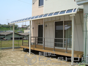 のテラス屋根 パワーアルファRB型 施工例