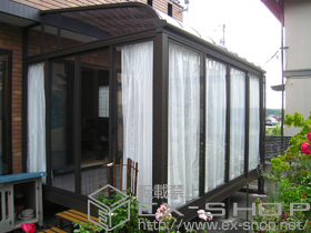 のテラス囲い・サンルーム ほせるんですII R型 床納まり 施工例