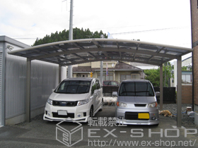 のカーポート カーブポートシグマIII ワイド 積雪対応〜30? 施工例