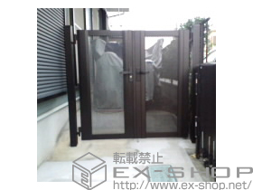 の門扉 シャレオR12型 門扉部材一式 施工例