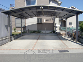 のカーポート カーブポートシグマIII ワイド 積雪〜30cm対応 施工例