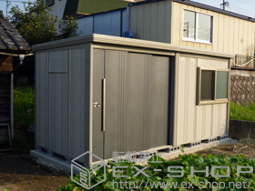 の物置・屋外倉庫 Mr.ストックマンダンディ 一般型 (ND-4419)+サッシ窓 壁パネル2枚用 20+20用+換気窓 20用 施工例