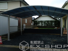 のカーポート レイナツインポート 積雪〜20cm対応+レイナポート 屋根ふき材補強部品 施工例