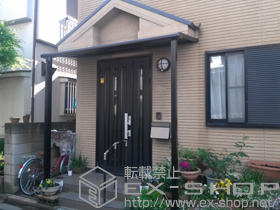 のテラス屋根 ライザーテラスII F型 テラスタイプ 単体 積雪〜20cm対応 施工例