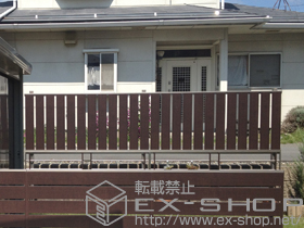 のフェンス・柵 ライフモダンII TS型フェンス 複合色 施工例