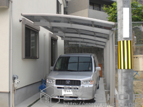 のカーポート プレシオスポート 縦連棟　積雪〜20cm対応 施工例