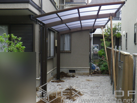 のカーポート レイナポート 積雪〜20cm対応+枯葉よけネット 51/54用兼用 施工例