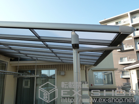 のバルコニー・ベランダ屋根 パワーアルファ F型 屋根タイプ 単体　積雪〜30cm対応 施工例