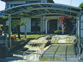 のカーポート レイナツインポート 積雪〜20cm対応 施工例